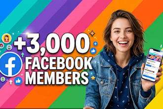 provide you 3,000 facebook members