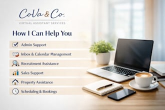 be your virtual assistant for admin, inbox and scheduling support