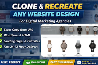 clone or recreate any website design for digital marketing agencies