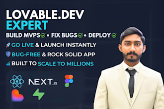 lovable ai website saas web app,lovable mvp, lovable web app, fix bugs and error