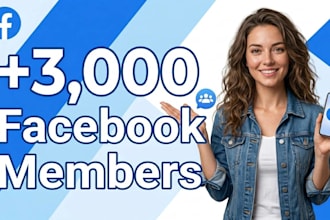 instantly gain your 3,000 facebook members