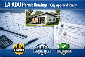 prepare adu permit drawings for los angeles city approval