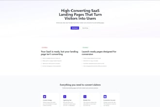 design a high converting saas landing page for your startup