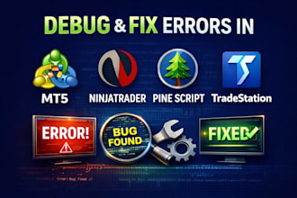 debug and optimize your ninjatrader, mt5, ctrader, pine script, or trading bot