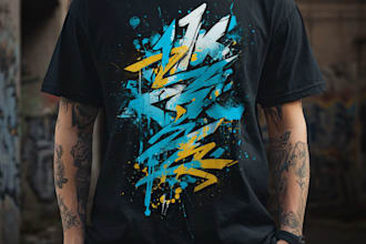 create typography t shirt design and creative design