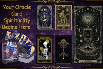 draw tarot, zodiac, oracle and spiritual tarot card illustrations