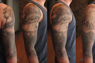 do sleeve tattoo design tattoo cover up custom tatoo design