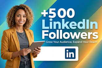provide you new 500 linkedin followers
