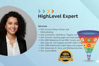 gohighlevel virtual assistant ghl saas VA ghl automation ghl expert ghl crm