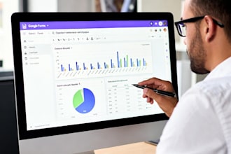 convert survey responses into professional graphs, charts and tables