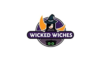 make modern fun and edgy logo for selmas wicked wiches