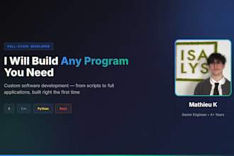 do any c, cpp, python or rust program you need