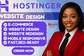 design a professional hostinger website