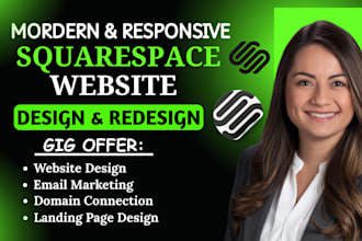 build squarespace website, redesign or develop squarespace, update squarespace