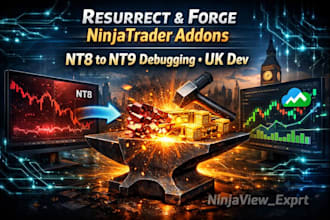 resurrect and forge custom addons for ninjatrader 8 to 9 script debugging fixes