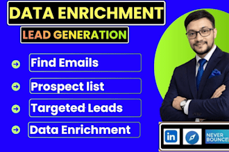 do data enrichment, find emails, prospect list building, b2b lead generation