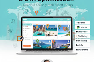 create and rank your ota, tour listing to airbnb, viator, tripadvisor, bokun