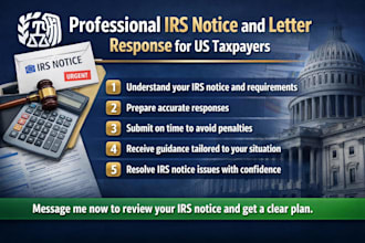 respond to irs tax notices and letters for US individuals and businesses