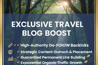 publish a travel guest post on high da travel blogs with backlinks