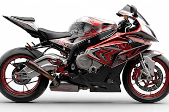 create design motorcycle street bike wrap design