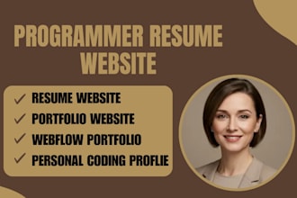 create programmer resume site personal coding profile webflow portfolio