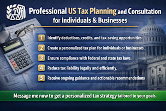 provide US tax planning and consultation for individuals and businesses