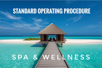 create professional spa and wellness sops