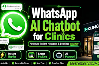 build ai whatsapp chatbot for medical clinics hospitals and healthcare