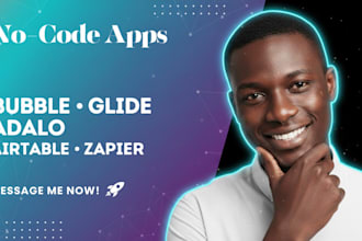 build no code app with adalo, bubble io, flutterflow