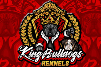 create awesome and gorgeous bulldog logo design