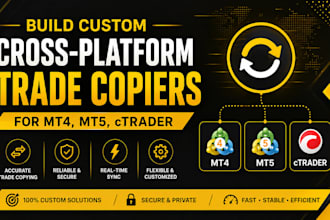 develop custom cross platform trade copiers for mt4, mt5, ctrader, ninjatrader