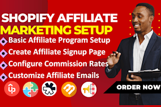 setup shopify affiliate marketing uppromote goaffpro refersion bixgrow refferly