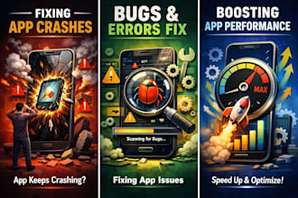 fix flutter bugs, errors, crashes, and performance issues