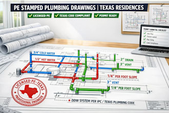 design licensed pe stamped commercial lighting plans for california permits