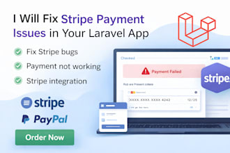 fix stripe payment issues in laravel