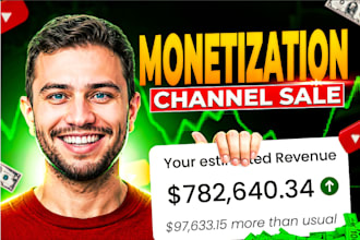 deliver a fully monetized youtube channel ready to earn
