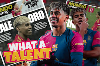 design creative football or soccer thumbnail