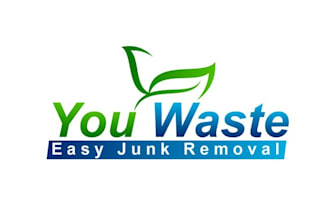 design eco friendly waste wordmark text logo