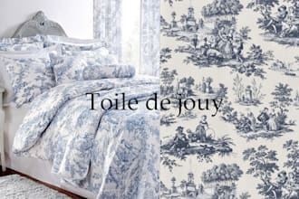 create traditional toile de jouy