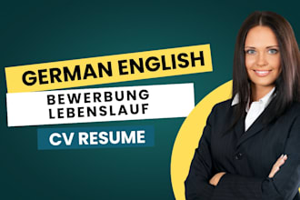 write CV bewerbung lebenslauf dein resume french canadian german anschreiben uk