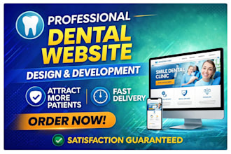 design a professional dental clinic website