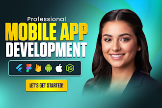 do mobile app development for android, ios app creation as flutter developer