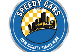 design a modern and professional taxi company logo for your business