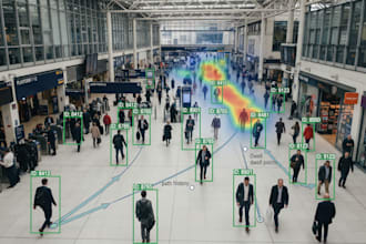 develop multi object tracking, video analytics and movement heatmaps