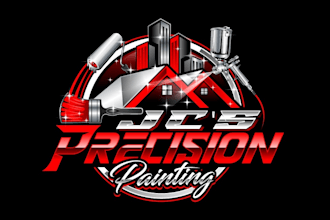 do modern vintage painting logo design