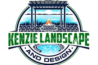 design a custom creative landscape logo