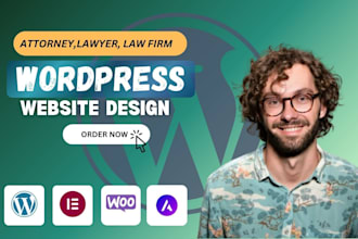 design website in wordpress for attorney, lawyer, and law firm