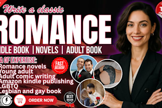 write romance ebook erotica novella lgbtq comic adult content kindle book writer