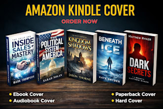 create modern ebook cover, book cover and amazon kdp cover design