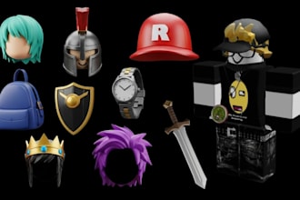 custom 3d roblux ugc accessories ugc model hair roblox clothing roblox wearable